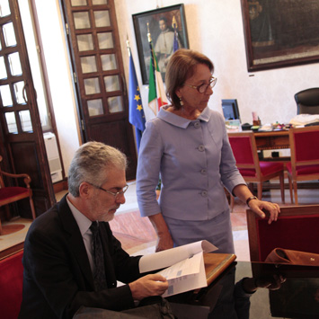 cagliari, 16 giugno 2013 (IC) - José Regidor García e Giovanna Maria Ledda