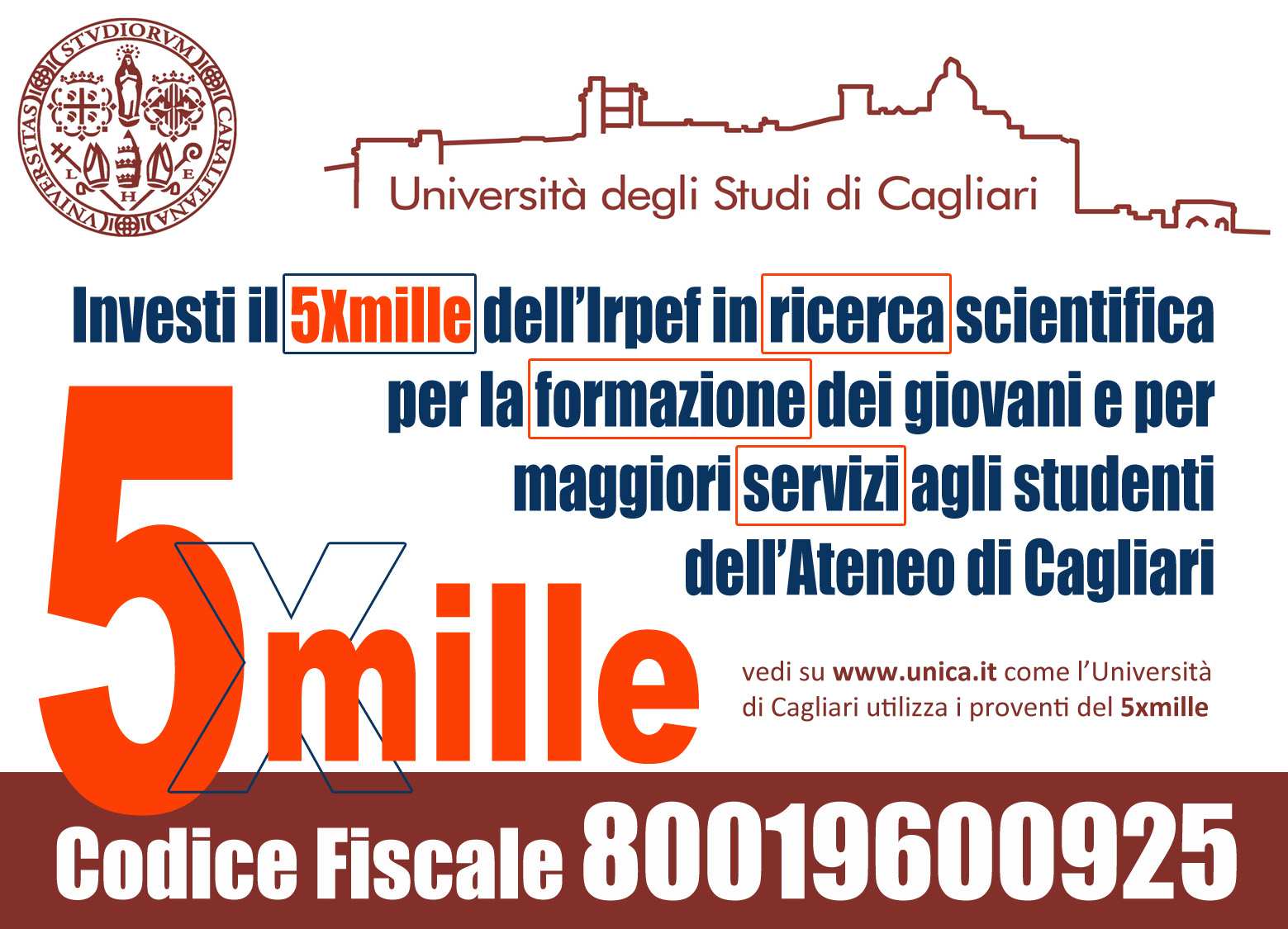 5xmille all'università di cagliari