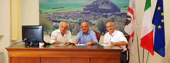 Barumini, 10 agosto 2017 - la firma dell’accordo - clicca per ingrandire