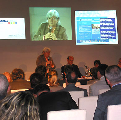 Cagliari, 20 aprile 2007 - intervento di Maria Del Zompo al convegno Sardegna Digitale (foto: IC - ufficio stampa e web)