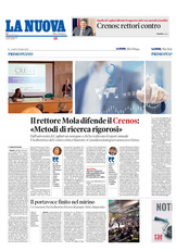 Il titolo in prima e gli articoli a pagina 2 e 3 della Nuova Sardegna del 12 giugno
