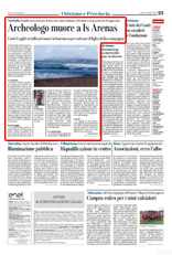 La pagina 23 dell'Unione Sarda di lunedì 3 luglio 2023