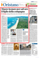 La notizia anche a pagina 26 della Nuova Sardegna di lunedì 3 luglio 2023