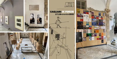 Alcuni degli spazi e dei percorsi allestiti per l'occasione nella Scuola di architettura dell'ateneo di Cagliari
