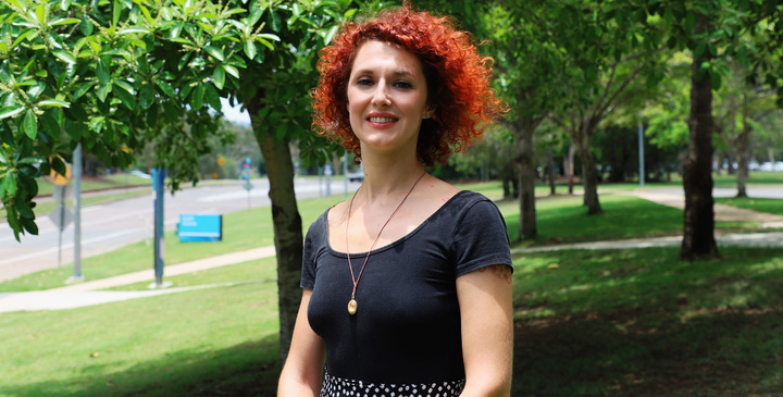 Rossella Paba nel Campus della James Cook University di Townsville (Queensland, Australia)