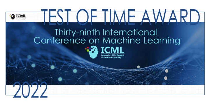 ICML 2022. La cerimonia di premiazione del Test of Time Award si è svolta il 19 luglio scorso a Baltimora, durante la 39ma edizione dell'International Conference on Machine Learning