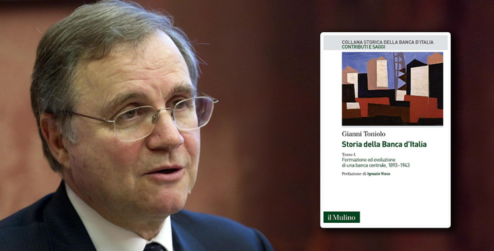Ignazio Visco (nato a Napoli, 1949), Governatore della Banca d'Italia dal 2011. Nel riquadro la copertina del libro