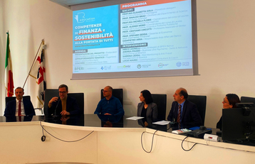 Da sinistra a destra: Alessio Moro, Cristiano Cincotti, Rinaldo Brau, Elisabetta Gola, Stefano Zedda, Michela Floris