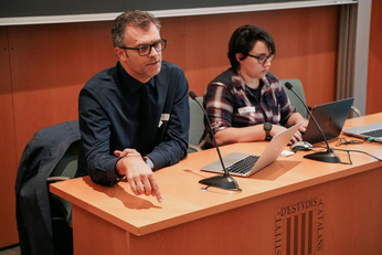 Barcellona. Battista Biggio durante i lavori del kick off meeting che ha segnato l'avvio del network europeo ELSA