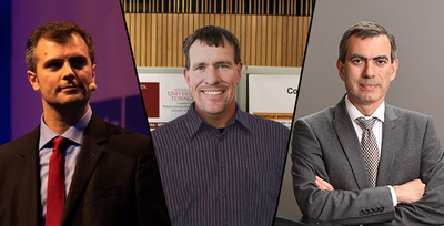 Da sinistra: Battista Biggio, Blaine Nelson e Pavel Laskof