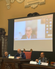 Nella foto il collegamento con Nicola Lanzetta