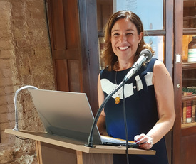 La professoressa Donatella Rita Fiorino, delegata responsabile dell'Università di Cagliari per gli accordi con la Difesa