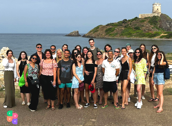 Il 23 giugno il professor Mundula e gli studenti di Cagliari, Rennes 1, Paris Nanterre, Masaryk, Potsdam e P&eacute;cs hanno visitato il CRS4.&nbsp;Dopo un pic nic in spiaggia il momento culturale alla scoperta del patrimonio archeologico di Nora (foto EDUC)