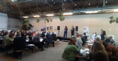 Un momento dell'intervento di Ester Cois in seduta plenaria