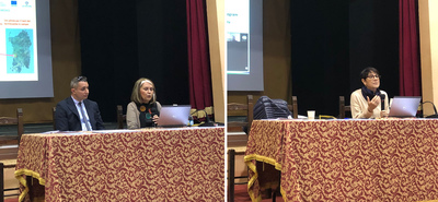 A destra la professoressa Aide Esu, associata di Sociologia generale dell'Universit&agrave; di Cagliari