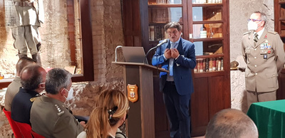 Il professor Francesco Mola durante il suo intervento di saluto