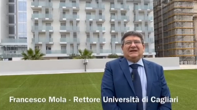 Campus La Plaia, 30/05/2023 - il rettore di UniCa durante l'intervista all'Unione Sarda