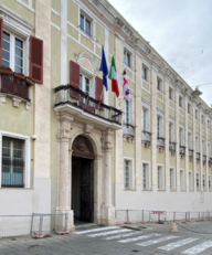 L'ingresso del Palazzo Regio di Cagliari