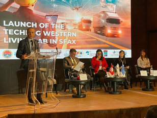 Sfax (Tunisia), mercoledì 23 novembre 2022 - Intervento del professor Fancello alla conferenza di lancio del Western Living Lab