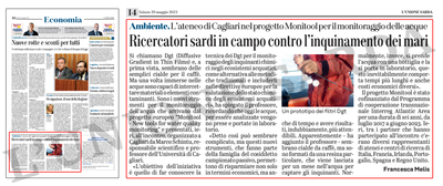 L'UNIONE SARDA. L'articolo di Francesca Melis