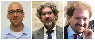 Da sinistra, i professori: Vinicio Busacchi, Antioco Floris, Emiliano Ilardi