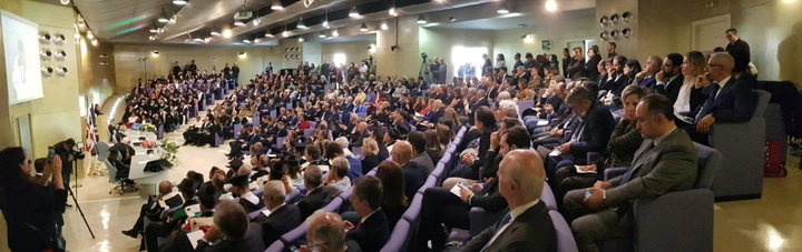 Cagliari, 20 marzo 2023. L'aula magna 'Carta' gremita per l'inaugurazione dell'anno accademico 2022-2023