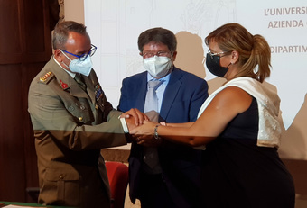 Il colonnello Ciancia, il rettore Mola e la dg Seatzu