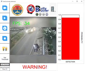 Rilevato un episodio di violenza davanti ad un edificio scolastico. BullyBuster funziona anche interfacciato a sistemi di diveosorveglianza