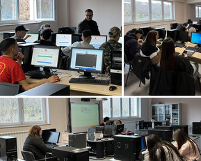 Alcune immagini delle due giornate di presentazione e test pratici nell'istituto di Avellino. Prossima tappa nel Liceo Motzo di Quartu Sant'Elena,