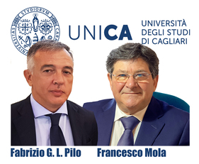 Il rettore Francesco Mola (a destra) con il professor  Fabrizio Pilo, direttore del master di UniCa