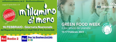 M'illumino di meno e Green Food Week