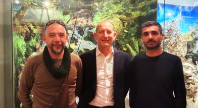 Convenzione UniCa-Lagap. Da sinistra il presidente Lagap Giovanni Pischedda, Andrea Sabatini e Francesco Palmas (Disva)