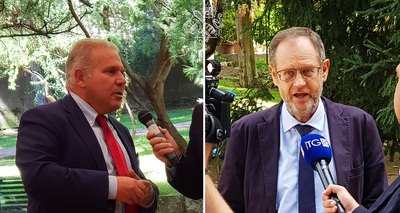 Aldo Urru (a sinistra) e Luciano Colombo