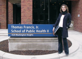 Serena Sanna alla Thomas Francis Jr. School of Public Health II (Università del Michigan, Stati Uniti)