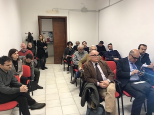 Gli imprenditori accorsi al kick off del progetto Comisar, presentato nella saletta conferenza del Cinsa dell'ateneo di Cagliari
