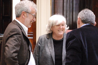 Mauro Mura, il Rettore e il prof. Fabio Botta