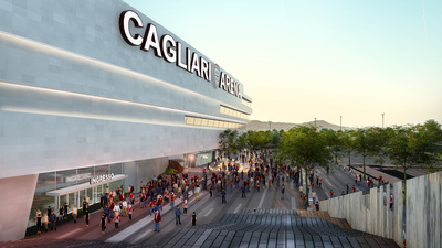 Il calcio, tra passione e industria. L'impianto progettato da Sportium sorgerà sulle ceneri dello stadio Sant'Elia, inaugurato nel 1970 per lo scudetto del Cagliari e riattato per i Mondiali del '90