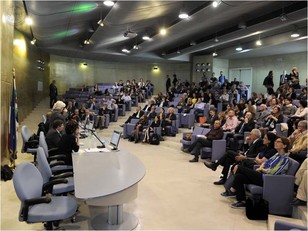 L'Aula magna durante il simposio