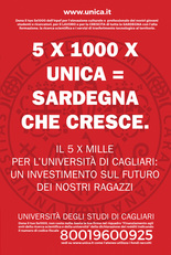 Diffondi anche l'invito a donare il 5x1000 all'Ateneo di Cagliari