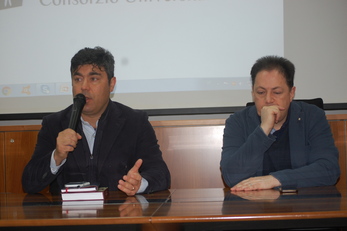 Il sindaco di Nuoro Andrea Soddu e il consigliere regionale Roberto Deriu