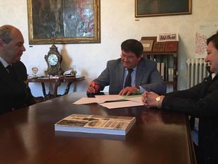 Le immagini della firma dell'accordo con l'Istituto Idrografico della Marina Militare, in Rettorato