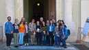 Gli studenti e le docenti Alessandra Pasolini e Tonina Paba in visita al Palazzo Viceregio