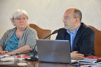 Ignazio Putzu, direttore del Dipartimento e Prorettore alla Didattica, con il Rettore Maria Del Zompo