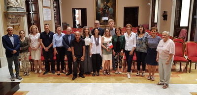 5 giugno 2018 - Foto di gruppo nell'Aula magna del Rettorato di Cagliari
