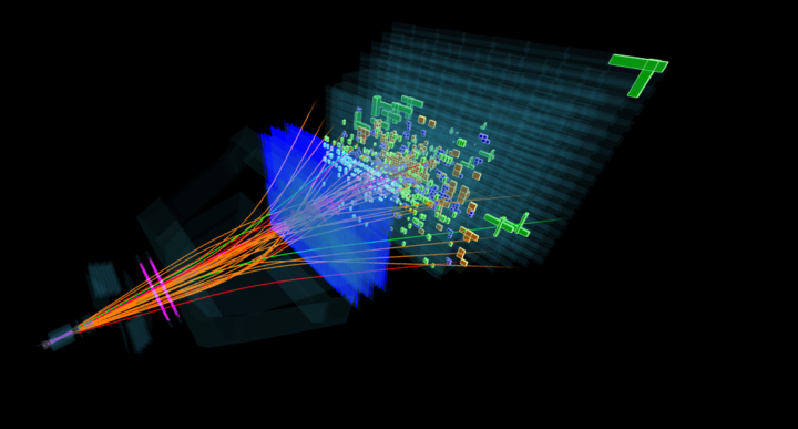 Un'immagine evocativa del progetto Lhcb (Large Hadron Collider beauty experiment). Negli studi è coinvolto anche il docente dell'Università di Cagliari, Biagio Saitta