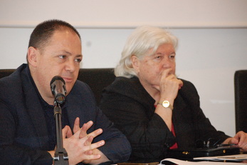 Roberto Deriu, consigliere regionale, e Maria Del Zompo, Rettore