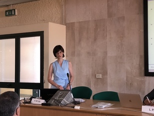 Emanuela Marrocu, durante il proprio intervento al workshop