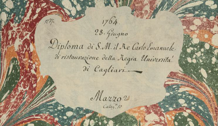 Fascicolo Re Carlo Emanuele (28 giugno 1764)