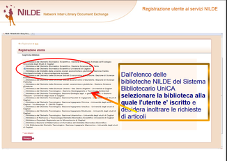 Selezione della biblioteca