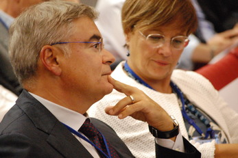 Riccardo De Lisa con la Presidente ADEIMF Rossella Locatelli